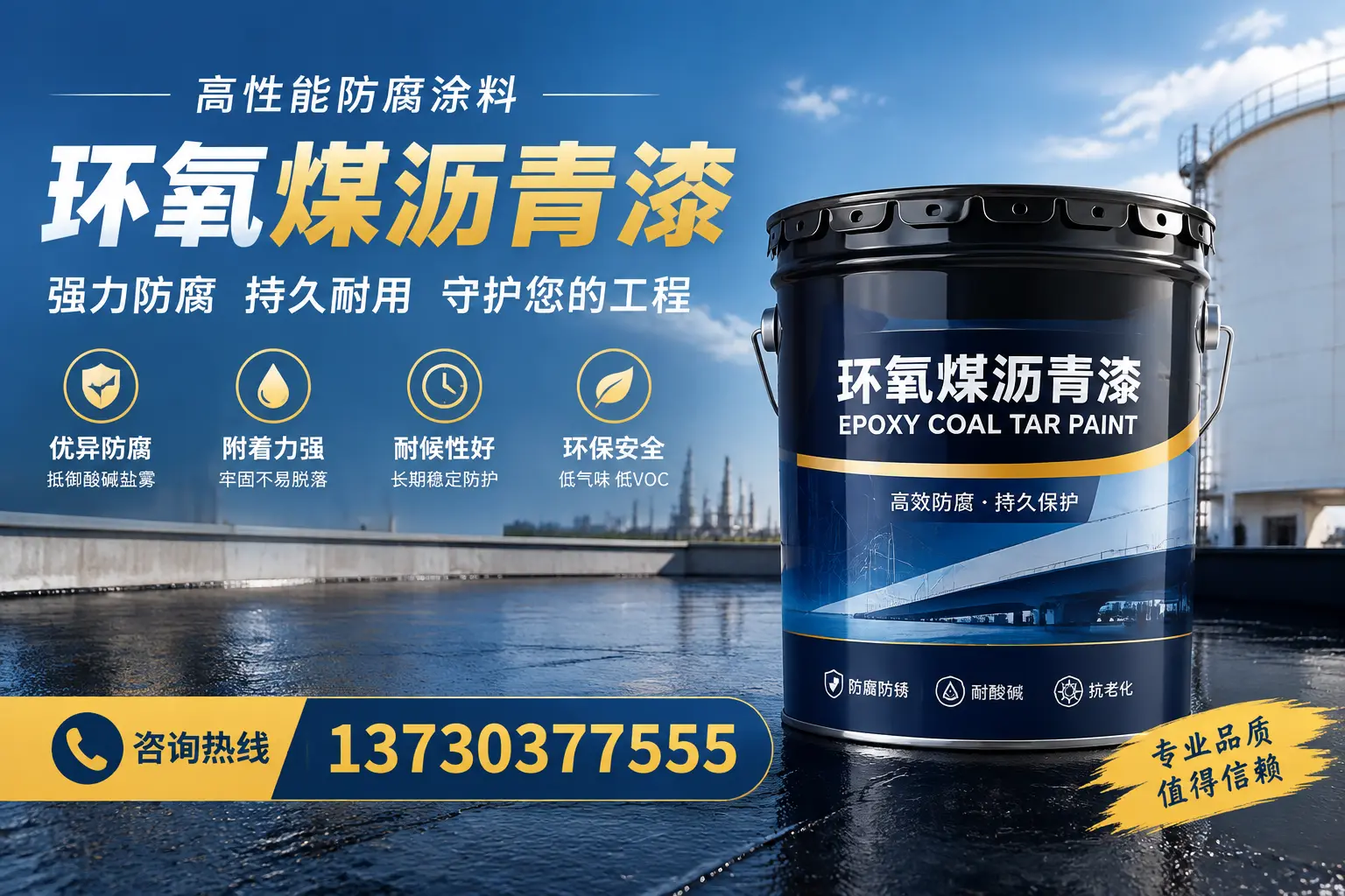 环氧煤沥青漆的耐久性分析,适合苏州的使用场景
